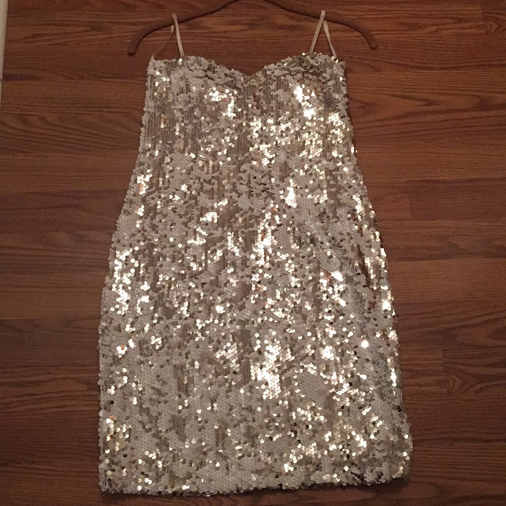Lily Rose White and Silver Dress (MEDIUM)